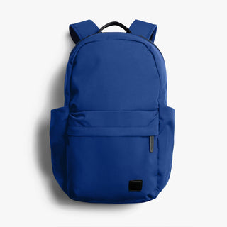 Bellroy Classic Daypack indigo blue back view with top handle and front pocket