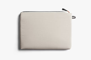 Bellroy Lite laptop sleeve in ash fabric, smooth front with top zipper