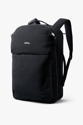Black bellroy Lite travel backpack with front pocket and carry handle