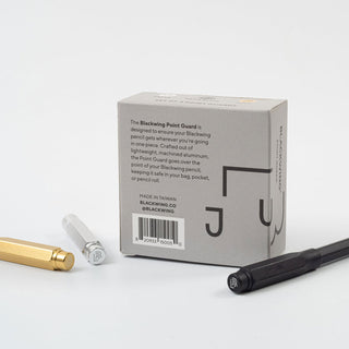 Blackwing point guards in matte black and gold with product box