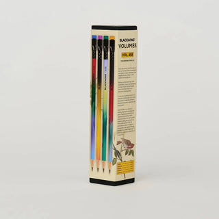 Blackwing Volume 458 pencil set box with visible colored pencil tips