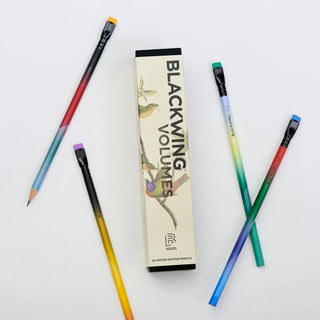 Blackwing Volume 458 pencil set with colored pencils and sleeve packaging