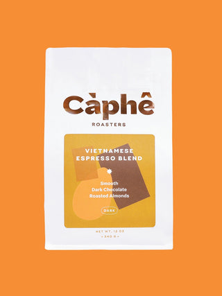 Càphê Roasters Vietnamese espresso blend coffee bag, 12 oz