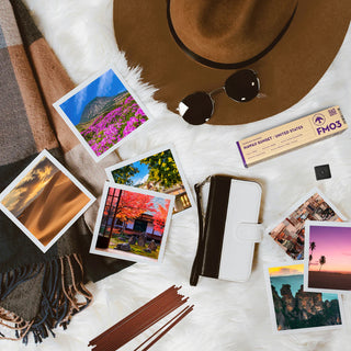 Hawaii Sunset incense sticks with FMO3 pack and small travel photo cards