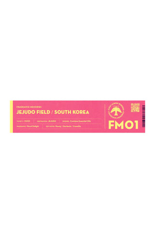 FM01 Jejudo Field South Korea incense sticks box, pink label