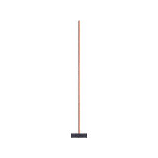 Single brown incense stick with black base
