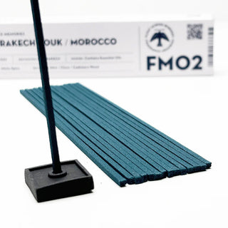 Marrakech Souk FMO2 incense sticks with standing black incense holder