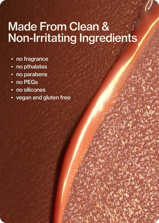 Mineral SPF 30 sun cream texture close-up with warm glow finish