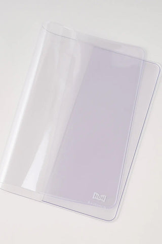 Hobonichi Techo HON A5 clear notebook cover, rounded corners, transparent plastic