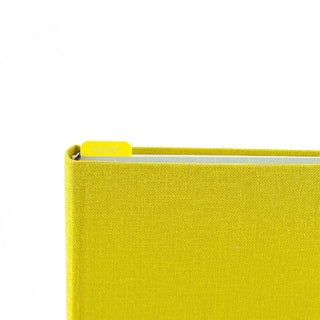 Yellow 'TODAY' tab on pencil board with ice gray ruler grid