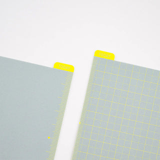 Ice gray pencil boards with yellow grid and 'TODAY' label tabs