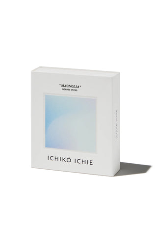 ICHIKŌ ICHIE Magnolia natural incense box with pastel gradient front panel