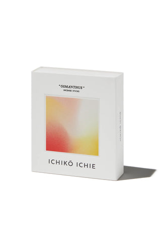 ICHIKŌ ICHIE Osmanthus natural incense box with pastel gradient panel