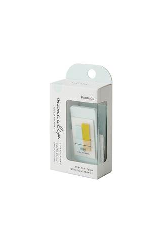Mini clip sticky notes set with misty mint blue notes, in retail box with window
