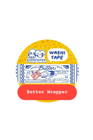 Karepango butter-wrapper washi tape roll