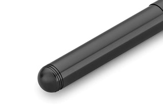 Liliput fountain pen body, dark gray/black aluminum finish, rounded end cap