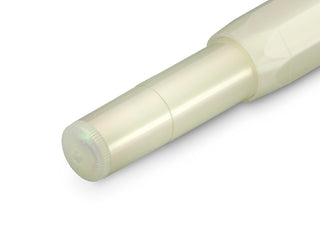 Light green Kaweco Lunar Sport rollerball pen rear grip, side detail