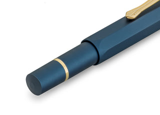 Navy Kaweco fountain pen body with gold accent ring