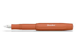 Orange Kaweco Sport skyline fountain pen with medium nib