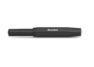 Kaweco Sport Skyline rollerball pen in black with clip and cap end