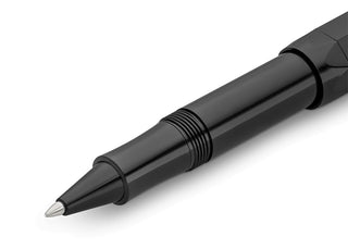 Kaweco Sport Skyline rollerball pen tip with glossy black barrel
