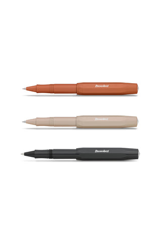 Kaweco Sport Skyline rollerball pen set, tan, brown and black bodies