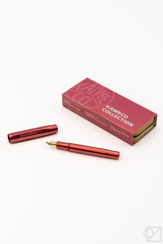 Ruby red fountain pen with matching gift box