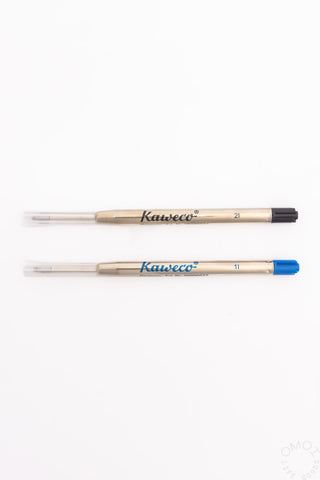 Kaweco G2 gel pen refills, black and blue, 0.7 mm tips