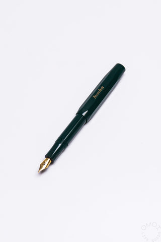 Kaweco Sport Classic fountain pen, dark green body with gold nib