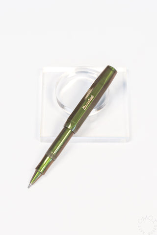 Shadow green Kaweco Lunar Sport rollerball pen in clear packaging