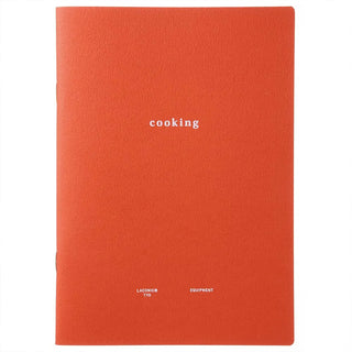 LACONIC B6 notebook with orange cover, “cooking” title