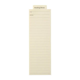 LACONIC style bookmarker reading memo strip, lined pages and top tab
