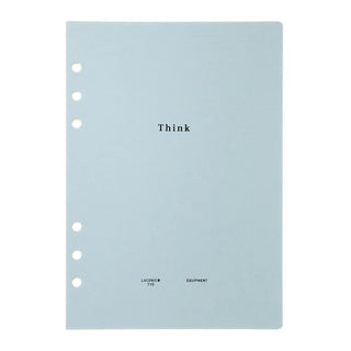 Light blue A5 notebook refill page labeled “Think” with punched binder holes