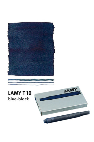 Lamy T10 ink cartridge box and cartridge for blue-black ink