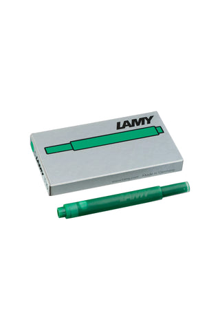 Lamy T10 ink cartridges, green, boxed with one cartridge