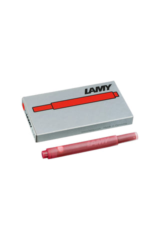 Lamy T10 ink cartridges, red, boxed set with one cartridge