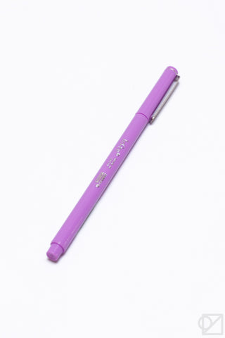Wisteria purple pen with silver tip and clip.
