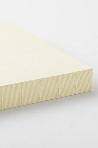 Cream A5 journal notebook spine with textured side panel