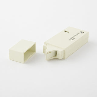 Cream 6mm correction tape dispenser with empty case cover
