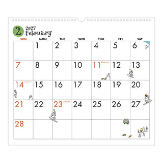 Midori 2027 Ojisan Wall Calendar