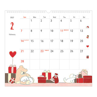 Midori 2027 Teraoka Natsumi Dogs Wall Calendar