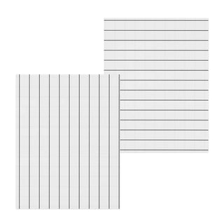 Striped stationery sheets set with horizontal and vertical line patterns