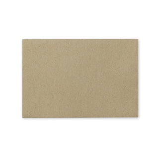 Brown kraft envelope back side, plain panel with no visible markings or closure.