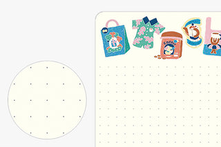 Midori Yuru Log B6 Dot Grid Notebook Coffee Shop