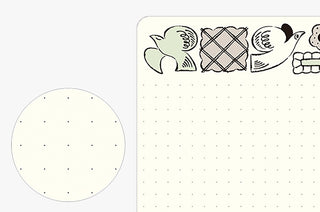 Midori Yuru Log B6 Dot Grid Notebook Sweets & Animals