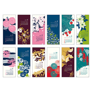 Midori 2027 Echizen Washi Calendar Flowers