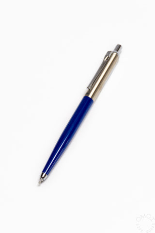 OHTO Rays gel pen in navy blue with metal needle tip and dark grip