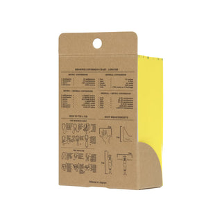 Kraft memo calendar back panel with printed instructions and diagrams