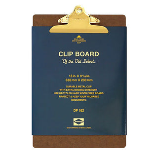 PENCO blue durable metal clipboard with gold clip