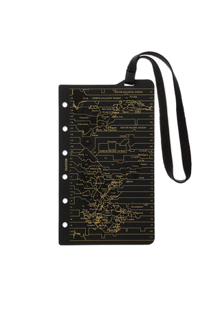 PLOTTER Band with Lifter mini size front cover with circuit-map print and strap loop